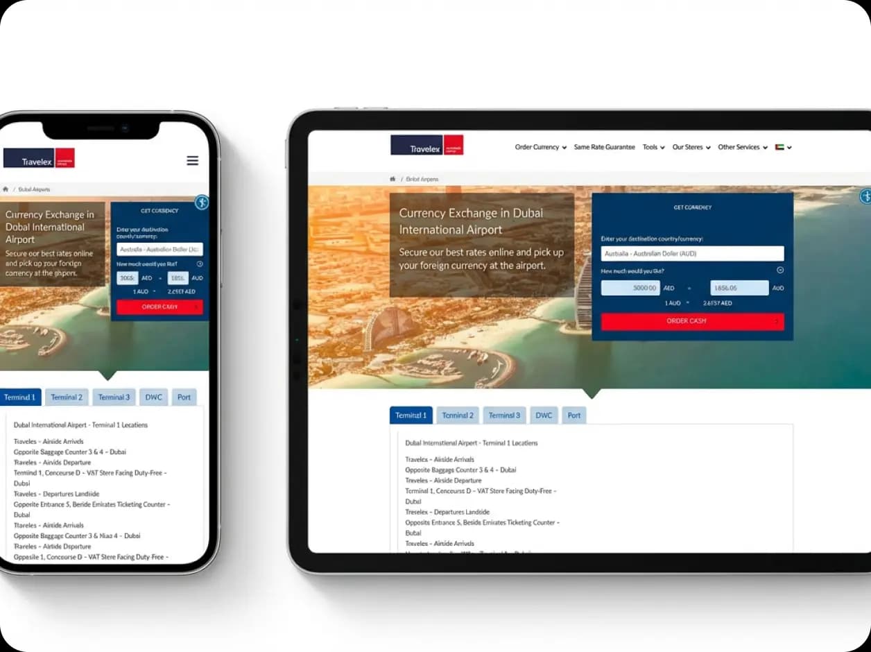 Travelex Mobile Booking