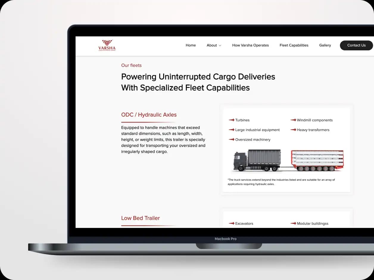 Varsha Logistics Form